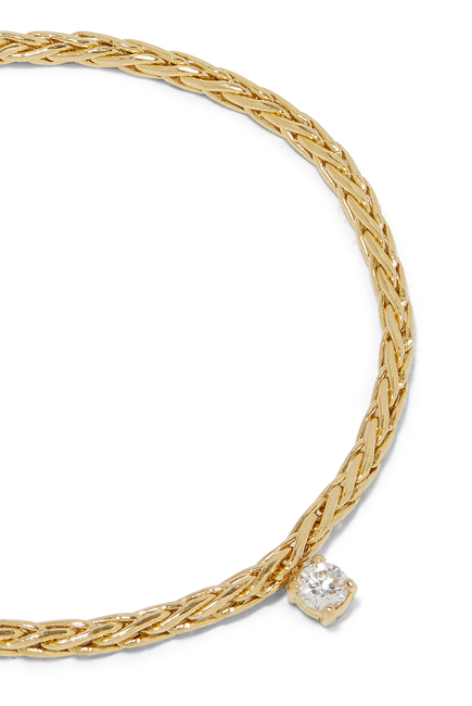 Floating Diamond Bracelet, 18k Yellow Gold & Diamond